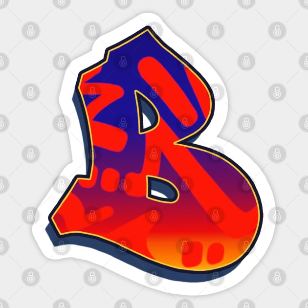 Letter B - Night Sky Sticker by Dmitri